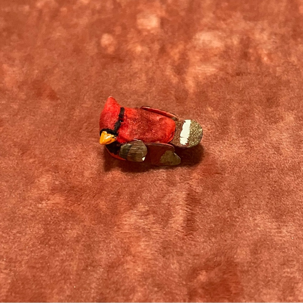 Vintage Miniature Cardinal Figurine